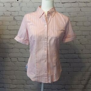 American Eagle Outfitters Button Down Short Sleeve 100% cotton shirt size 6 NWT